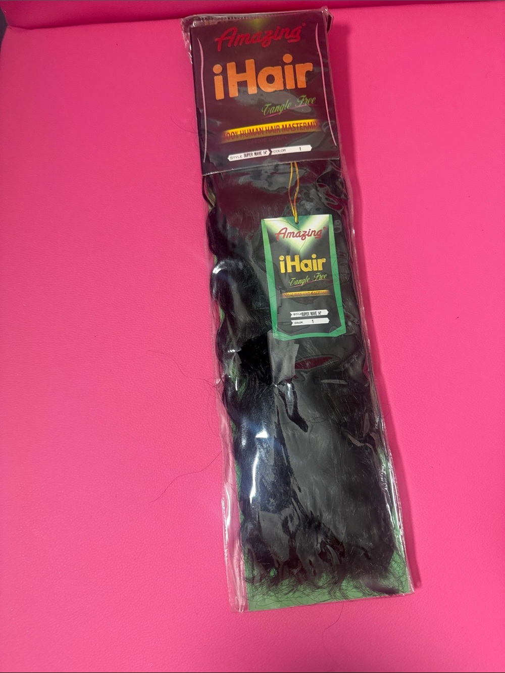 Amazing iHair Black human number 1 bundle pack